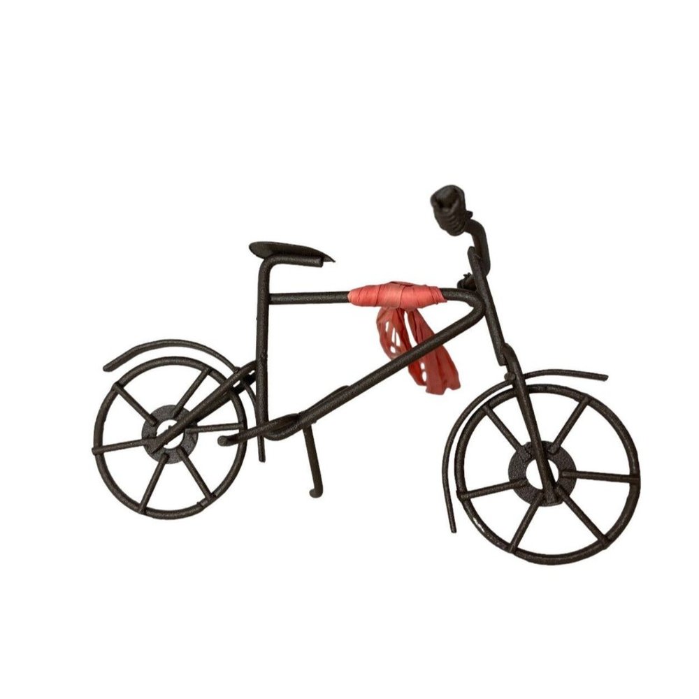 Vintage Style Bicycle Ornament Metal 4" Cycling Gift